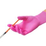 Rękawiczki nitrylowe RÓŻOWE  rozmiar M